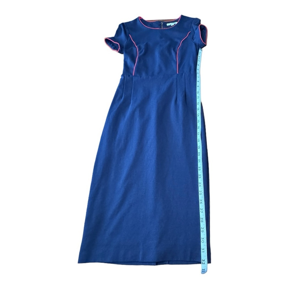 Boden Navy Dress with Red Piping - Picture 7 of 16